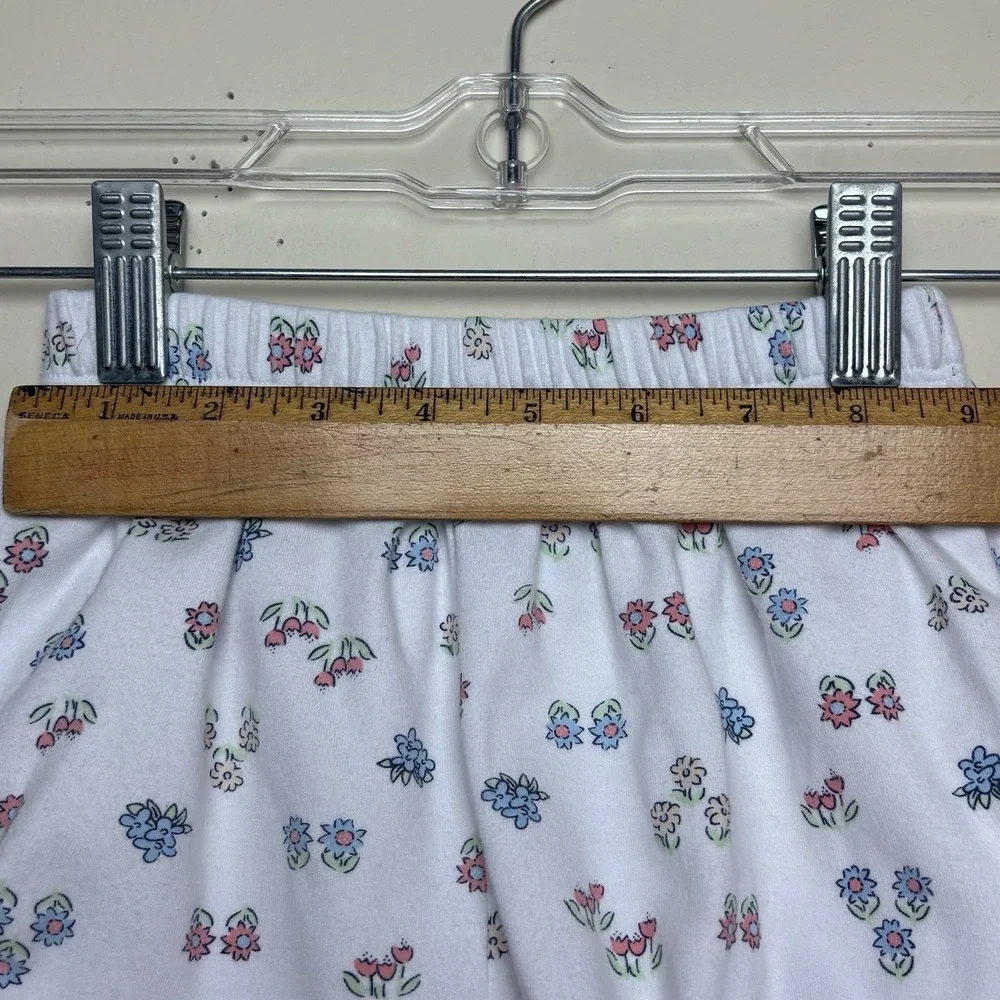 Vintage Oshkosh Baby B'gosh Floral diaper Cover Bloomers Size 24 Mos Lace Trim